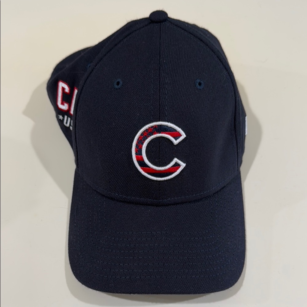 Chicago Cubs Navy Baseball Cap with Embroidered C